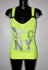 Ladies Racer Back Neon Yellow