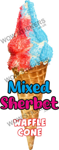 Ice cream van sticker mixed - cream,