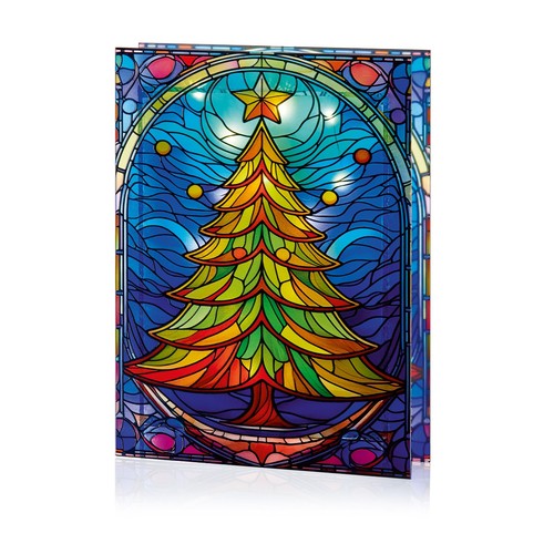 Festive stained glass - festive,