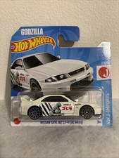 Hot Wheels Nissan Skyline GT-R White Godzilla Short Card Collectible 1:64 Scale