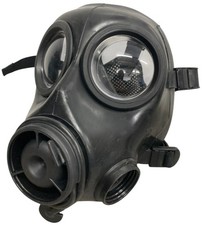 Gas Mask Black Rubber Respirator Breathe Face Cover Cosplay Avon FM12 40mm Size2