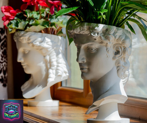 Classical bust planter - planter, —