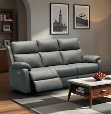 DARK GREY Italian Leather 3