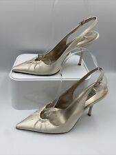 DUNE Ivory Satin Slingback
