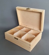 Wooden TEA Bags Box Chest 6