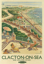 Vintage Railway Poster Clacton
