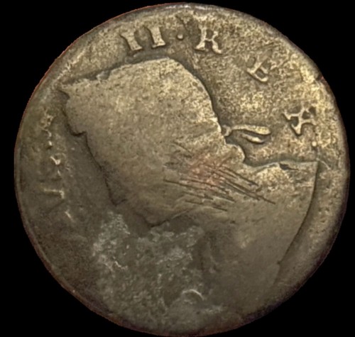 1750 half penny george - half,