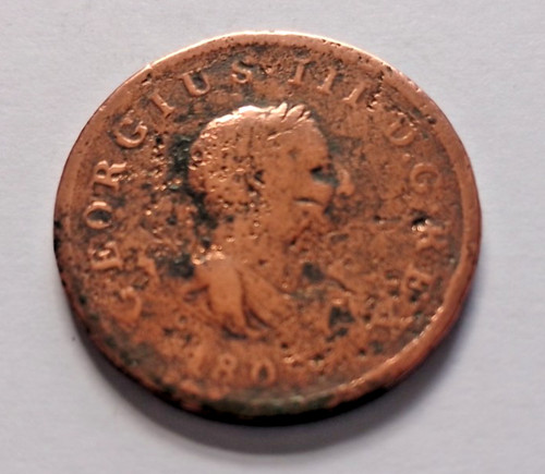 George iii 1806 copper half - george,