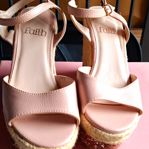 Faith pink wedge heel - faith,