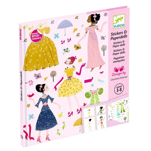 Djeco dress paper dolls - djeco,