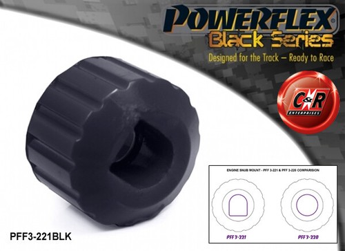 Powerflex black engine snub - black,