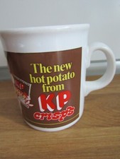 Vintage Advertising Mug KP Crisps Worcester Sauce Friar Monk 1980s
