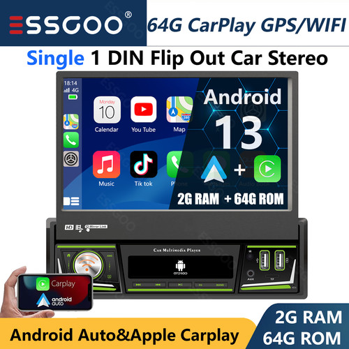 Single din car stereo - single,