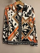 BNWT Monsoon Beautiful Cadenza Print Shirt Top - Size Small