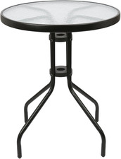 Sussex round Metal Glass Top