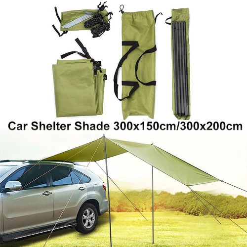 Car awning shelter - car, portable