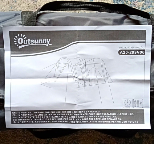 Outsunny camping tent with - camping,