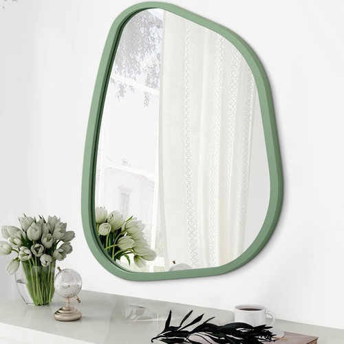 Unique asymmetrical wood frame - wood,