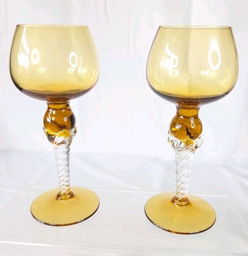Bohemian art glass amber - bohemian,