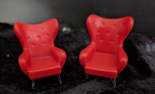 Vintage dolls house - vintage, furniture