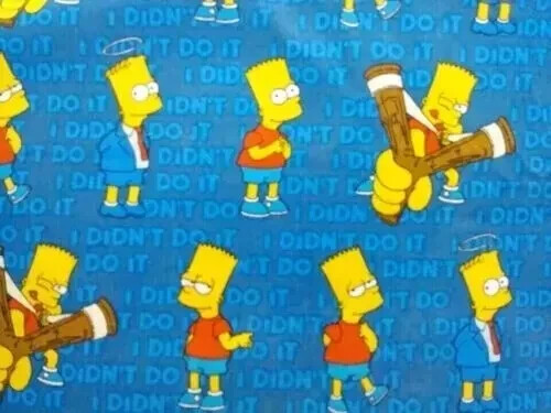 Simpsons bart fun fabric - fun,