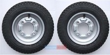 2 x 350 x 8 3.50 x 8 inch Trailer Wheels and 4 Ply Tyres with 115mm PCD Erde 102
