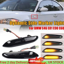 Smoked Side Indicator LED Repeater Light For BMW E46 E81 E82 E87 E90 E91 E92 E60