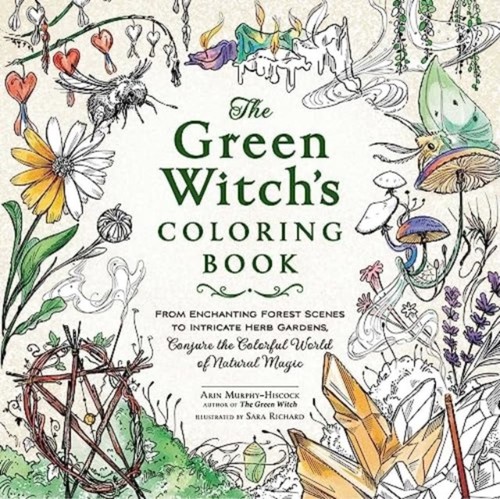 Green witchs coloring book - coloring,