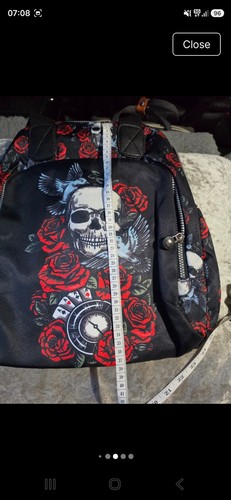 Stunning rose and skull - rose, back