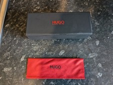 Hugo Boss Optical Glasses Case With Cleaning Cloth Black 16x5.5x3.4 cm