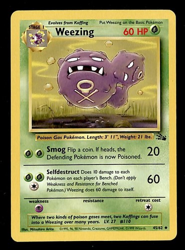 Weezing fossil 45 - weezing, 45/62