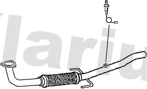 Exhaust pipe fits opel - fits, vectra