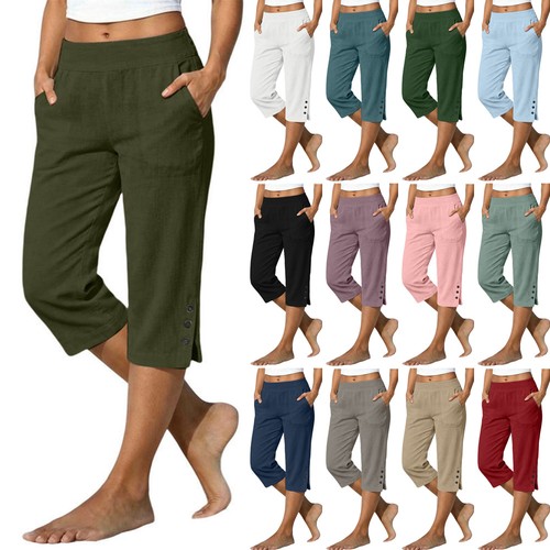 Women cotton linen buttons - women,