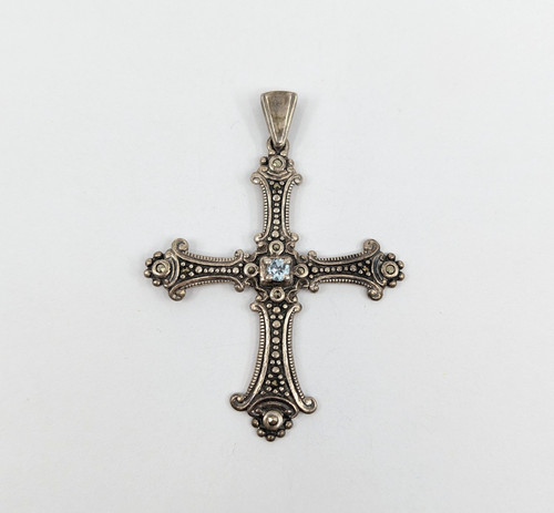 Vintage sterling silver blue - vintage-,