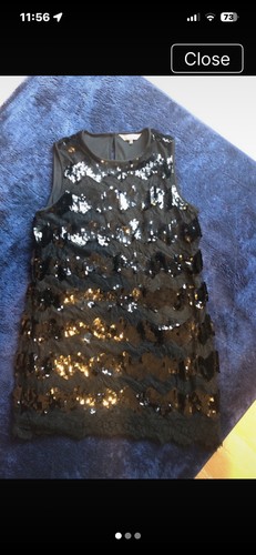 Principle black petite sequin - black,