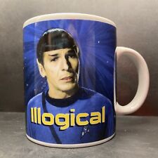 Star Trek 2010 Mr Spock Leonard Nimoy Illogical Ceramic Mug CBS *Scratched*