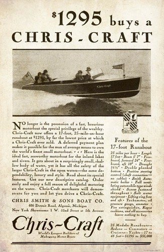 Vintage chris craft - craft, motor