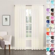 Megachest a pair of slot top voile curtain 56" wide 2 Panels