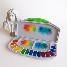 Watercolor Palette Lightweight Paint Box Drawing Tool Folding Paint Box