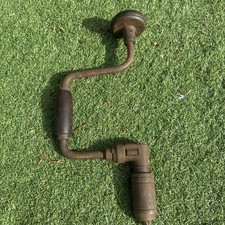 Vintage STANLEY No. 923 - 10” Ratcheting Reversible Auger Bit Brace Hand Drill