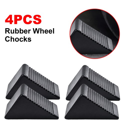 Rubber wheel chocks tyre - 4x,