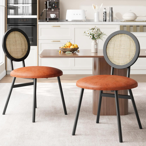 Set woven back dining - woven,