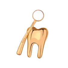 Dentist Tooth Pin Badge Dental
