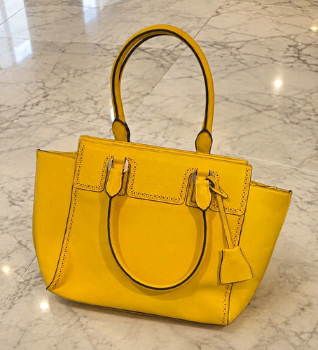 Charles keith yellow leather - &,