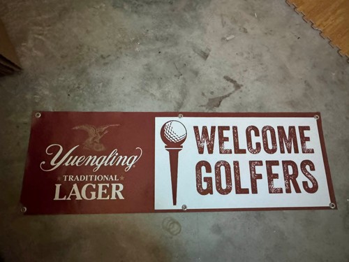Yuengling lager golf banner - golf,