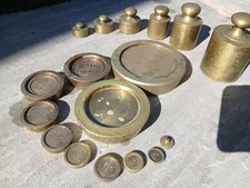 Set of 17 intage Solid Brass