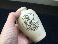 Virol stoneware jar - virol,