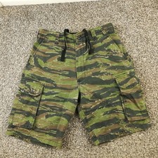 Vintage Tiger Stripe Camo Shorts Rothco BDU Military Cargo Mens Medium
