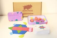 Wooden Blocks Children Animal Jigsaw Puzzle Kids Educational Tangram Shape Toy3+