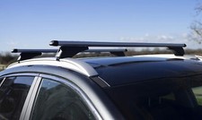 Summit Aluminium Flush Solid Rail Cross Roof Bars Universal 120cm Locking SUM004